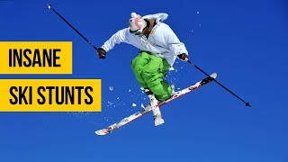 INSANE SKI STUNTS • Extreme skiing freestyle amp freeride compilation [upl. by Fae852]