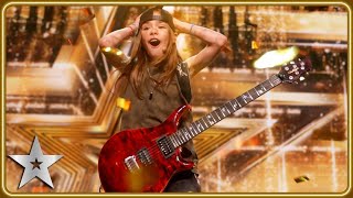 GOLDEN BUZZER winner Olly Pearson rocks with QUEEN guitar solo  Auditions  BGT 2025 [upl. by Eugenio]