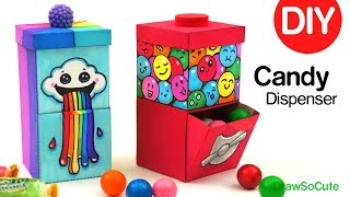 How to Make a Candy Dispenser  Easy DIY Paper Craft [upl. by Reiter]