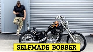 Low budget selfmade Bobber build  Full transformation [upl. by Neztnaj]