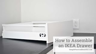 How to Assemble an IKEA SEKTION Drawer [upl. by Anyak835]