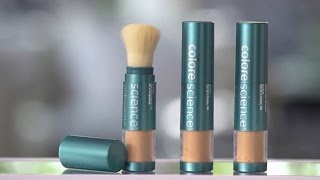 How to Use Colorescience Sunforgettable Mineral Sunscreen Brush  LovelySkin [upl. by Trebleht]