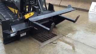 Skid Steer Fire Wood Processor Attachment Halverson HWP140 HD Dominics Equipment Rental [upl. by Oglesby]