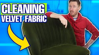 How To Clean Velvet Upholstery amp Velvet Fabric  Satisfying Velvet Upholstery Cleaning [upl. by Maclaine379]