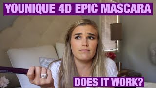 YOUNIQUE 4D EPIC MASCARA REVIEW [upl. by Sile]