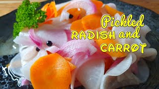 How To Make Pickled Daikon Radish And Carrot Atsarang Radish At Carrot [upl. by Claiborn]