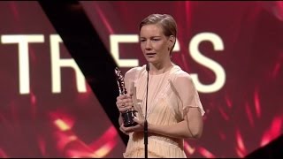 European Film Awards 2016 Actress Sandra Hüller Toni Erdmann [upl. by Hoi]