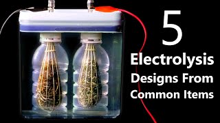 DIY HydrogenOxygen Generators From Grocery Store Items HHO Fuel Cells amp Split Cell Electrolysis [upl. by Notlaw]