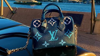 Louis Vuitton Speedy 20 Bandouliere review and mini shopping vlog [upl. by Tidwell]