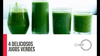 Cómo ELIMINAR lo que tu cuerpo no necesita con estos 4 Jugos Verdes [upl. by Neelhtac107]