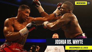 FULL FIGHT  Anthony Joshua vs Dillian Whyte DAZN REWIND [upl. by Saundra29]