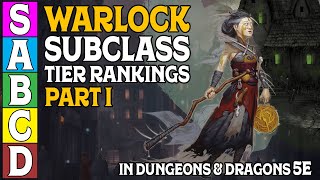 Warlock Tier Rankings Part 1 in Dungeons and Dragons 5e [upl. by Eerb]