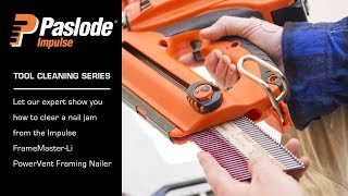 How to clear a nail jam in the Paslode PowerVent Framing Nailer [upl. by Anitsyrc]