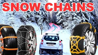 SNOW CHAIN comparison TEST  Which is the best [upl. by Idac981]