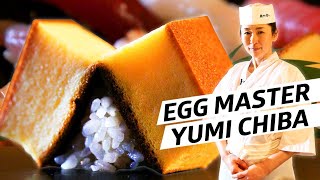 How Master Sushi Chef Yumi Chiba Perfected Tamago — Omakase Japan [upl. by Placia]