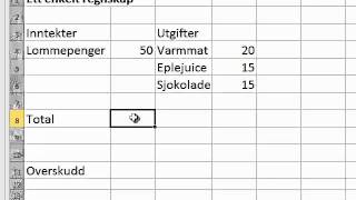 Enkelt regnskap på Excel [upl. by Okimat]