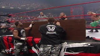 Edge amp Christian Vs The Hardyz Vs Dudley Boyz Tag Team Championship Raw 20000724 [upl. by Seuqram]