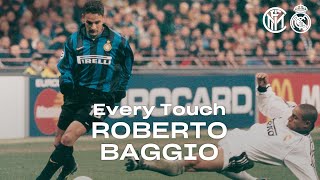 EVERY TOUCH  ROBERTO BAGGIO in INTER 31 REAL MADRID  199899 UEFA CHAMPIONS LEAGUE 😱⚫🔵🏆 [upl. by Yasmin]