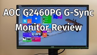 AOC G2460PG GSync Monitor Review [upl. by Rayshell]