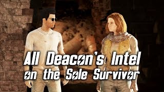 Fallout 4  Deacons Intel on the Sole Survivor All Options [upl. by Noizneb]