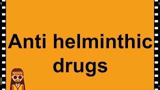 Pharmacology Anti Helminthics MADE EASY [upl. by Nottnerb]