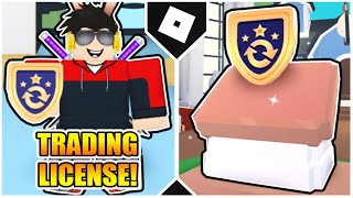 How to get TRADING LICENSE  TRADE ULTRA RARE amp LEGENDARY PETS in ADOPT ME ROBLOX [upl. by Kling835]