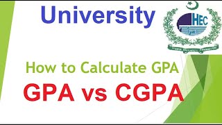 How to Calculate GPA and CGPA according to HEC  Knowledge Geek [upl. by Marga]