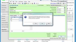 Sage 50 Payroll Paying employees [upl. by Adnema]