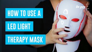 How to Use a LED Light Therapy Mask  Dr Pen Australia  Light Therapy at Home [upl. by Enytsuj]