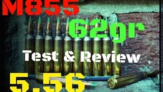 M855 556 NATO Green Tip Penetrator Ballistics Gel Test amp Review HD [upl. by Rochelle]