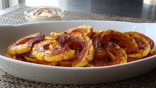 Delicata Squash  How to Prep and Cook Delicata Squash  Healthy Holiday Snack [upl. by Meredith259]