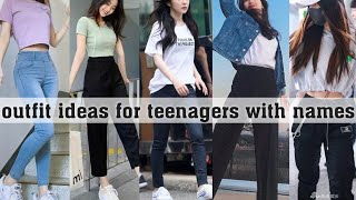 outfit ideas for teenagers with namesTHE TRENDY GIRL [upl. by Salvucci816]