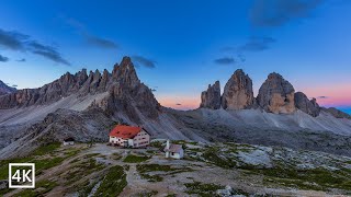 Dolomites Tre Cime di Lavaredo Italy 4K [upl. by Irod]