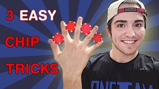 How to do 3 EASY Poker Chip Tricks  2025 [upl. by Hyo]