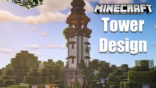 How to Build a Simple Tower in Minecraft Tutorial [upl. by Vescuso]