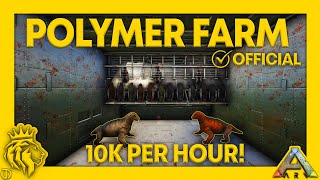 AUTOMATED Organic Polymer Farm Tutorial  10K PER HOUR  ARK Survival Evolved [upl. by Annoval]