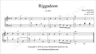 Purcell  Riggadoon in C Major Z 653 [upl. by Sara881]