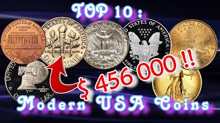 Top 10 US Mint Modern Coins Worth Money [upl. by Victorie755]