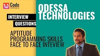 Odessa Technologies  Interview Questions [upl. by Jutta]