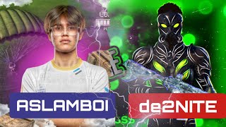 ASLAMBOI VS DE2NITE TDM PUBG MOBILE [upl. by Riddle212]