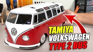 BUILD REVEAL Tamiya Volkswagen Type 2 T1 Bus [upl. by Arlette801]