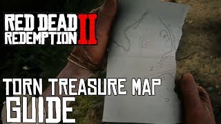 Red Dead Redemption 2 TORN TREASURE MAP GUIDE HOW TO GET OTIS MILLERS REVOLVER [upl. by Jillene]