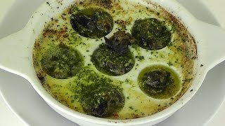 Delicious Escargots Bourguignone Baked Snails in Garlic Parsley Butter [upl. by Lativa]