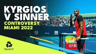 Kyrgios vs Sinner Controversy  Miami Open 2022 [upl. by Sverre168]