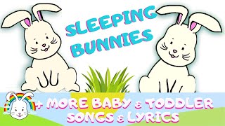 Sleeping Bunnies Hop Little Bunnies Hop Hop Hop UK amp More ABC Toddler amp Baby Songs [upl. by Yrnehnhoj]