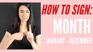 How To Sign Month amp JanuaryDecember  Learn American Sign Language ASL [upl. by Nikolaus]