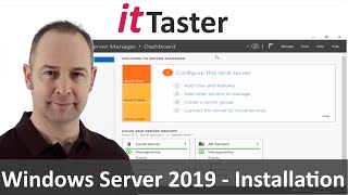 Microsoft Windows Server 2019  Installation [upl. by Yelreveb]