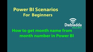 How to get month name from month number in Power BI  Power BI scenarios videos [upl. by Vivl938]