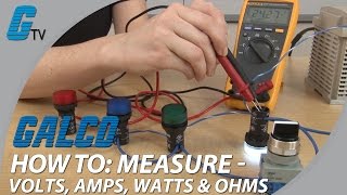 How To Measure Volts Amps Watts amp Ohms with a Multimeter [upl. by Frohman]