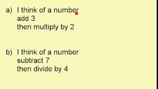 Clip 7 Introduction to Algebraic Conventions [upl. by Odlanor]